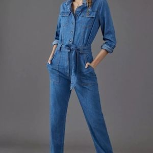 Anthropologie Pilcro denim jumpsuit size petite XS